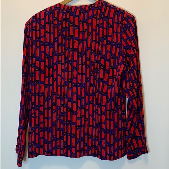 Vintage Ann May Silk Top Small - Picture 6 of 7